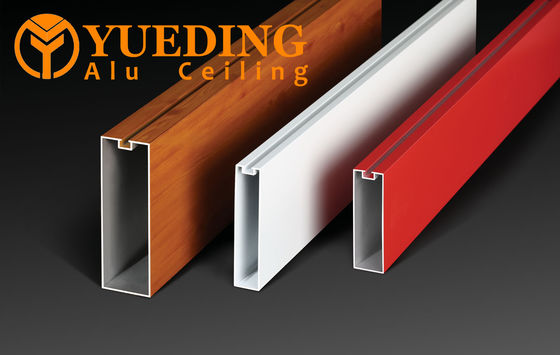 Top Ceiling Aluminum Round Tube Powder Coating Fireproof