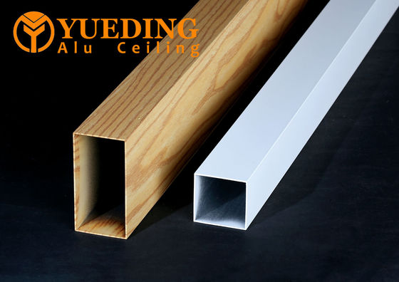 Top Ceiling Aluminum Round Tube Powder Coating Fireproof